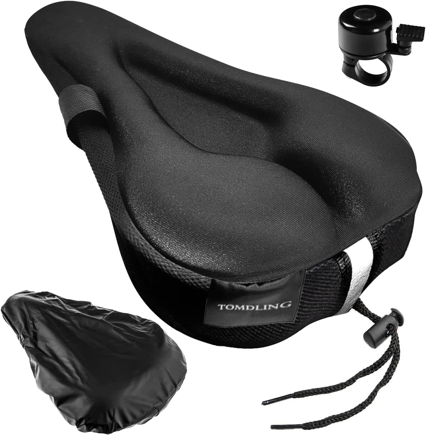 TOMDLING Bike Seat CushionGel Padded Bicycle Seat Cover