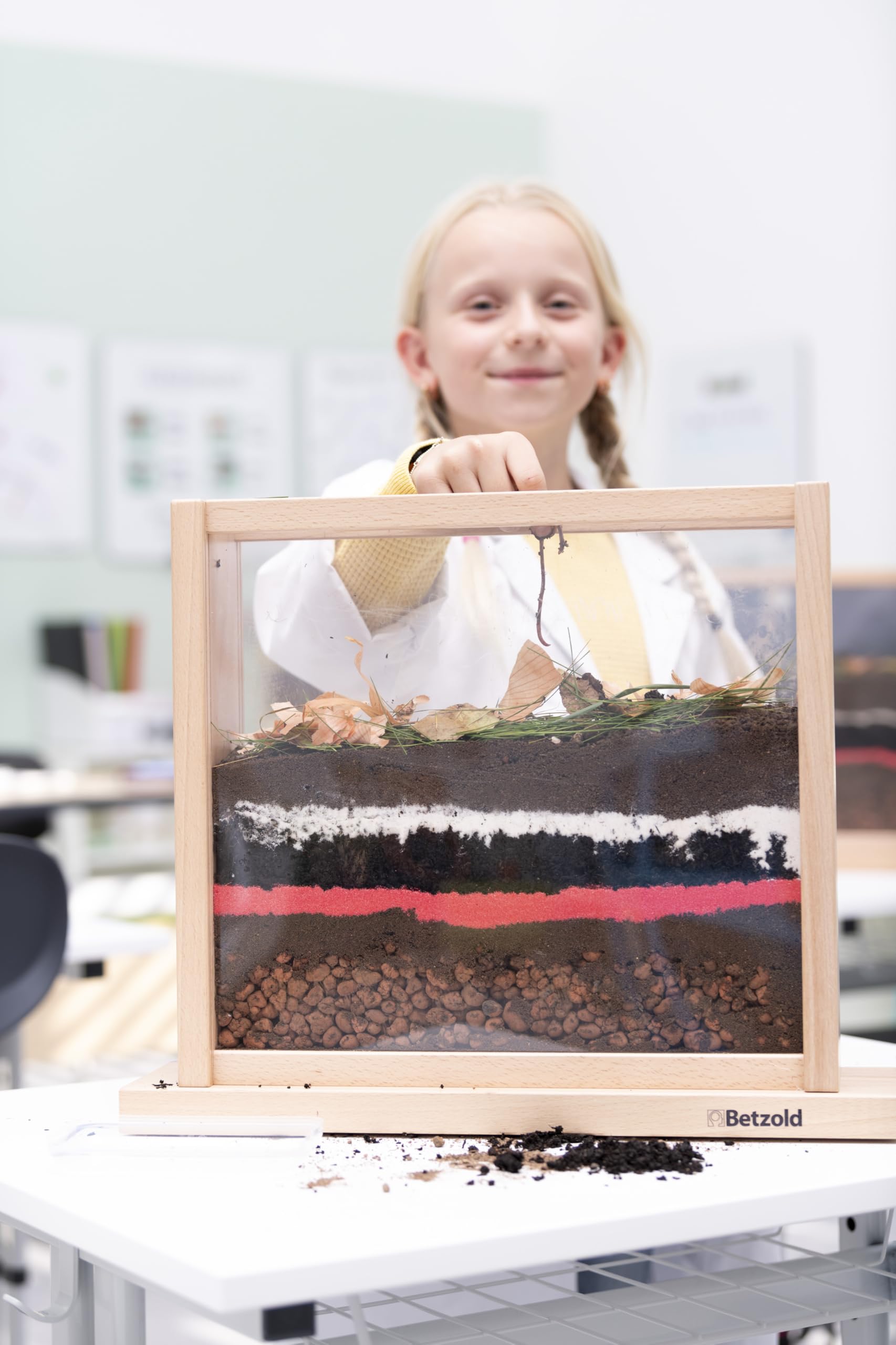 Betzold - Regenwurm-Beobachtungskasten - Grund-Schule Biologie-Unterricht