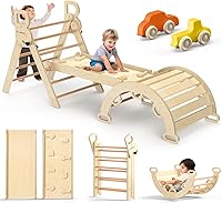 Vista 12 de Conjunto de Triángulo Pikler BlueWood - Azul Cielo