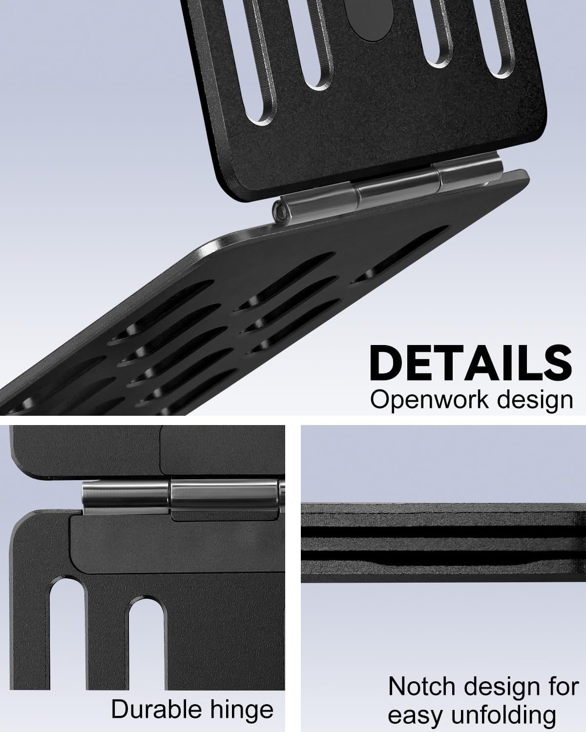 magsafe Phone Stand Tri-Fold Phone Credit Card Holder – Premium Aluminum Alloy, Adjustable Viewing Angles, Portable Phone Holder for iPhone17 16 Pro Max 15 14 13 12 Plus - Image 4