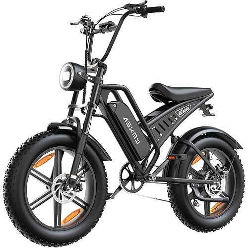 20" Fat Tire Electric Bike for Adults, 1500W Peak Motor E-Bike with 48V 15Ah Removable Battery, 60 Miles PAS Range, 28MPH Dirt Electric Mountain Bicycles for Off Road and Commuting