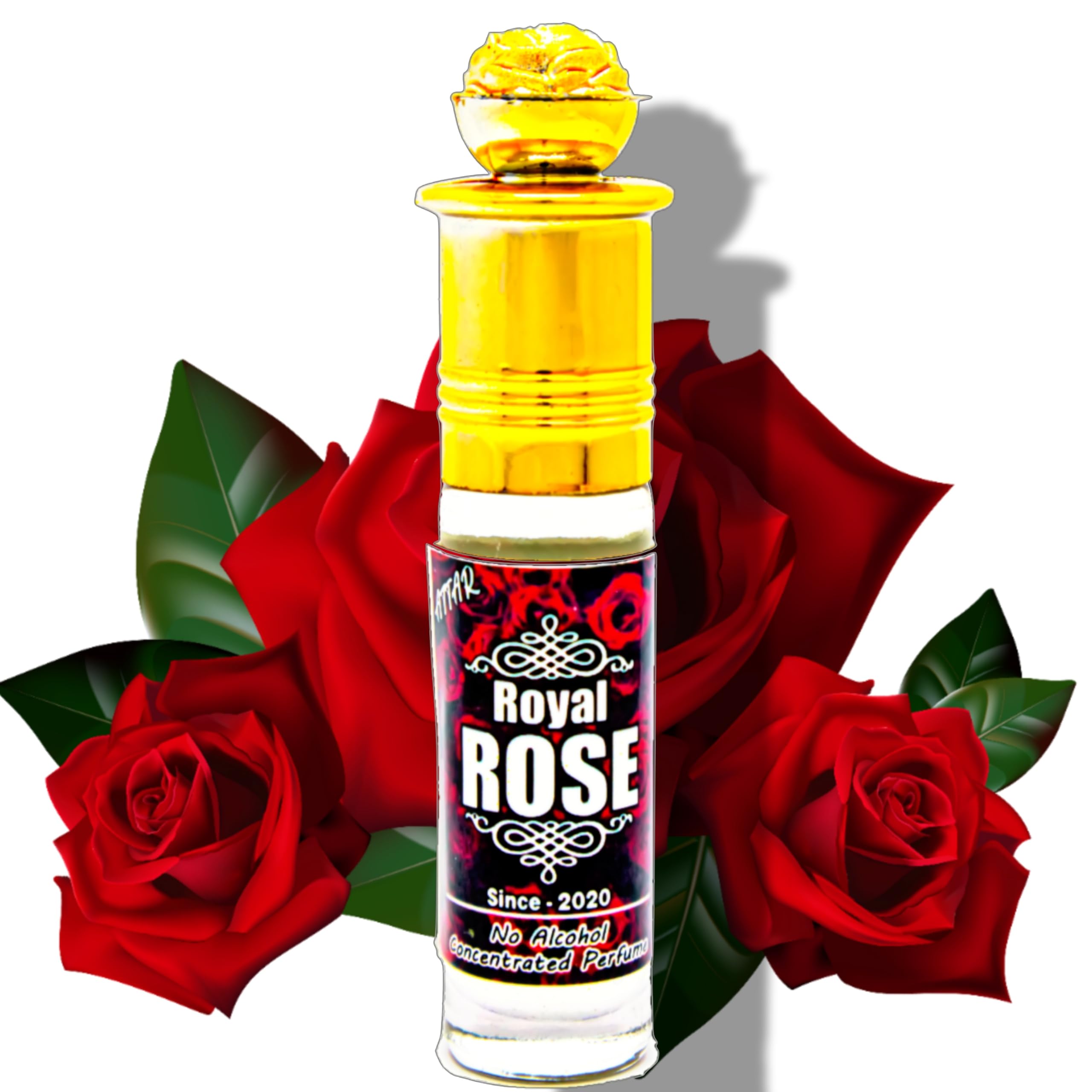 Shahi Gulab Attar – Royal Rose Perfume | 24-Hour Long Lasting Pure Attar Oil | Unisex Roll-On – 6ml