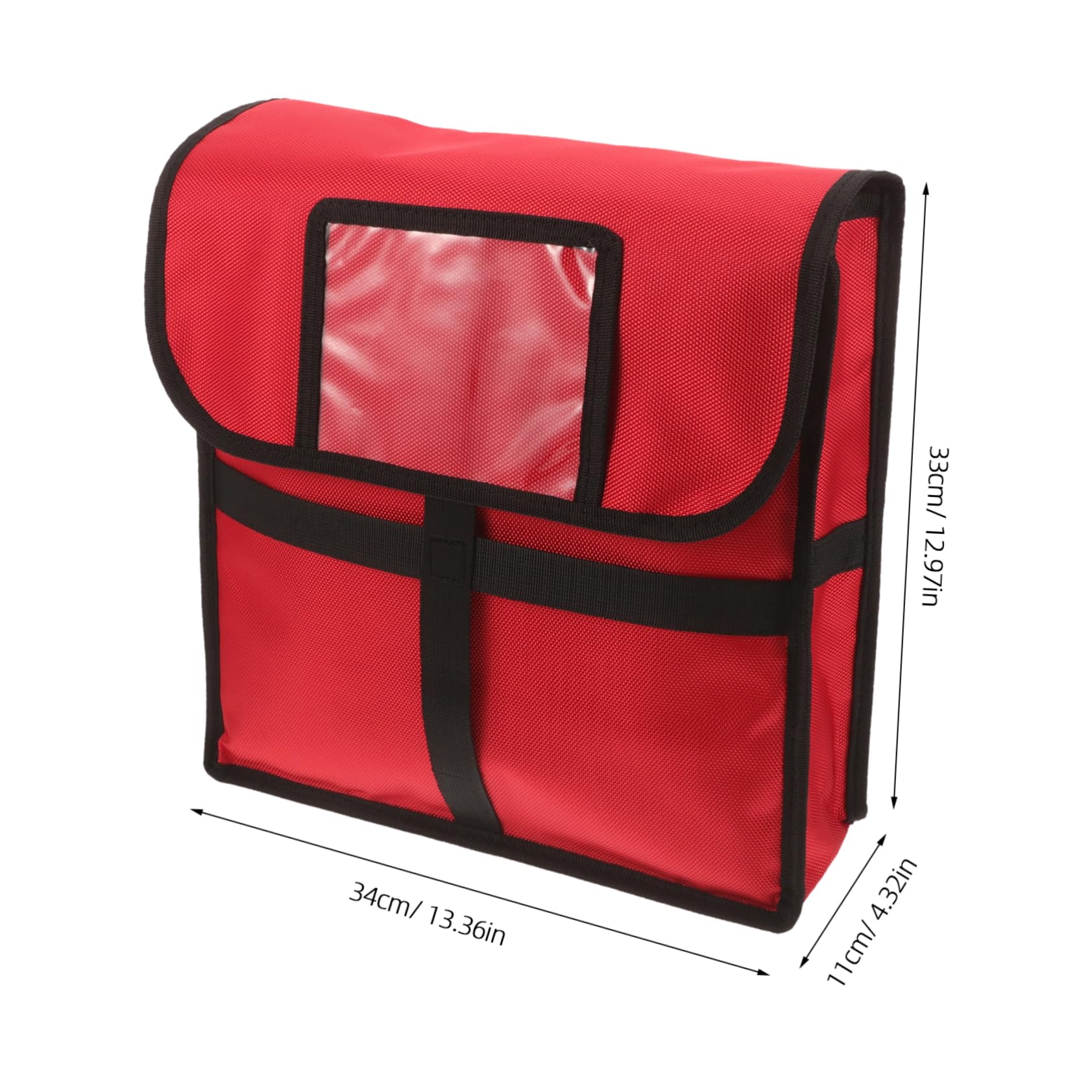 Isolierte Pizzatasche Rot für Pizzakartons, Professionelle Große Tasche