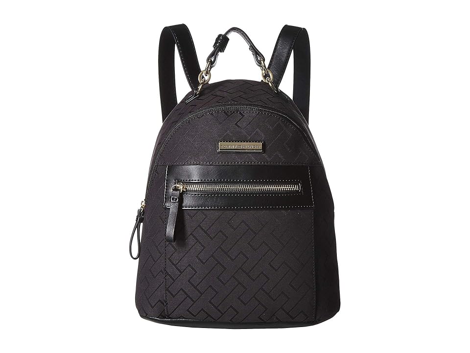 

Tommy Hilfiger Claudia Dome Backpack (Black Tonal) Backpack Bags