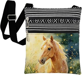 Horse Print Adults Crossbody Bag Handbag Gift for Horse Lovers