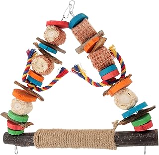 Ipetboom Brinquedo De Mastigar De Pássaro Brinquedo De Trem Brinquedos De Pássaro Pequeno Brinquedos De Madeira Papagaios De Pássaro Brinquedo Triturador Brinquedo De Papagaio Engraçado