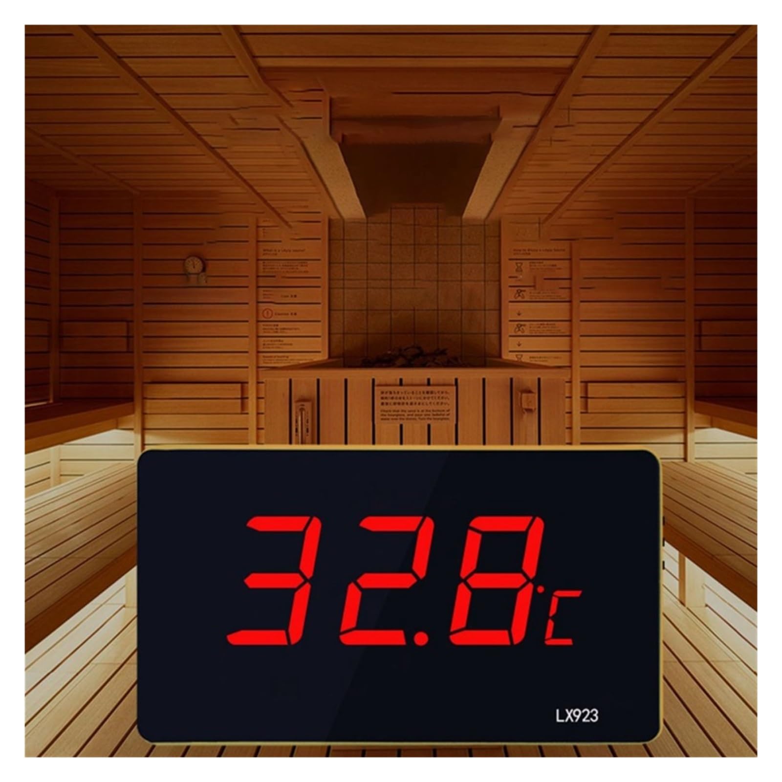 Termómetro For Acuario con Pantalla LED Y Sonda Impermeable. Adecuado For Peceras Ambientes Exteriores