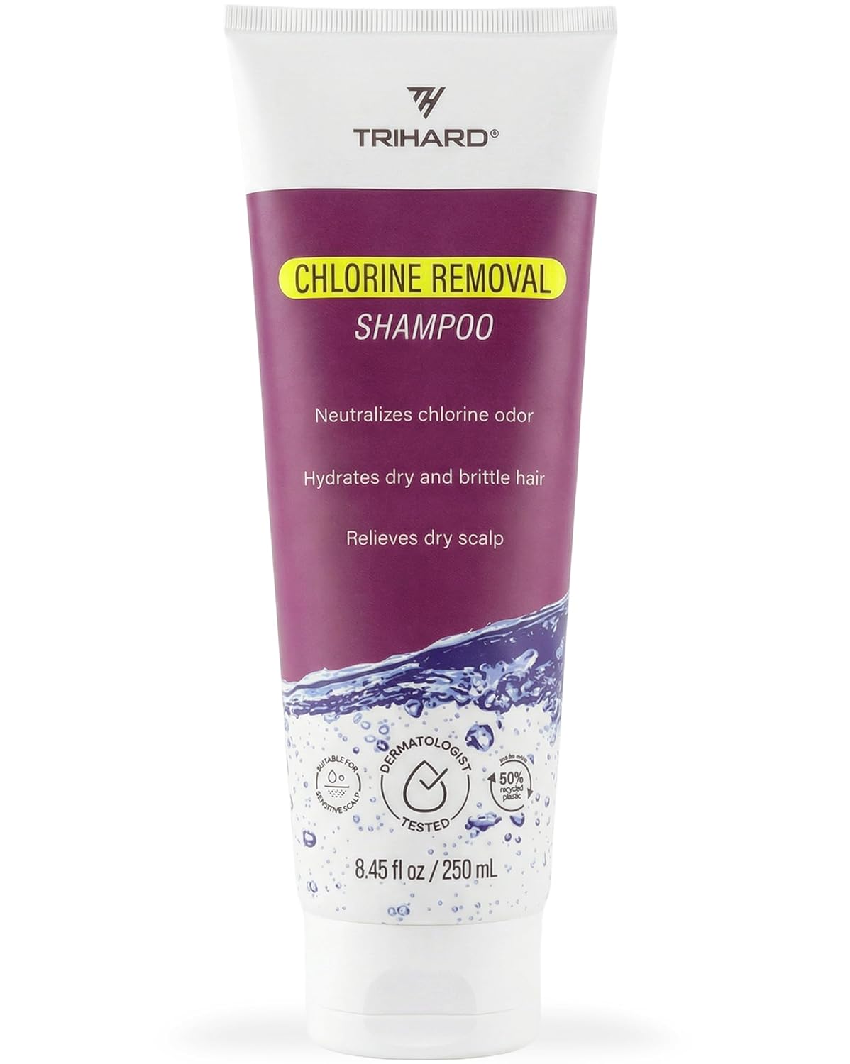 TRIHARD Chlorine Removal Swim Shampoo for Hair Protection
