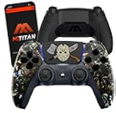 MODDEDZONE Scary Party Smart Extreme Modded Controller + Anti Recoil 2 Remap Buttons & Interchangeable Thumbsticks & Hair Triggers, Tactical Buttons Compatible with PS5 Custom Controller PC