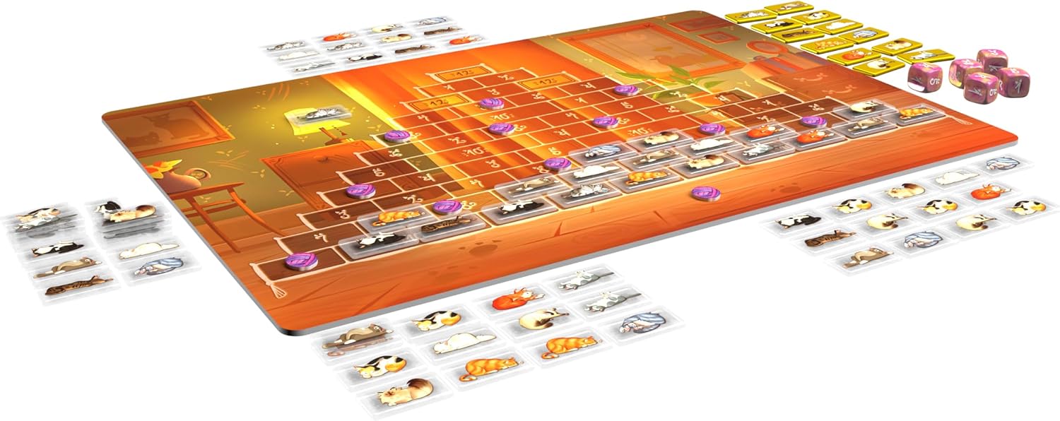 Goliath PYRAMIEZ Children's Play in German from 8 years old, family game for 2 to 4 players, board game for children and adults, accommodating cats on the way to victory