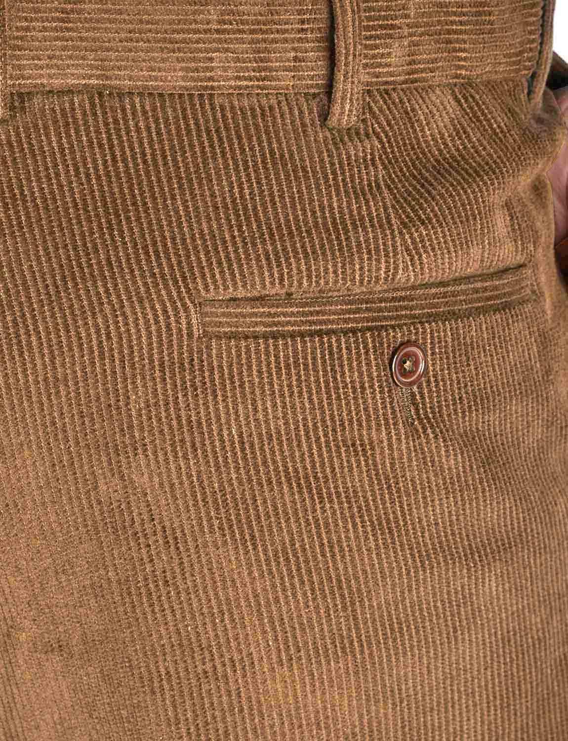 Chums Men's HIGH-Rise Pants Luxury Cotton Corduroy Trousers - Image 8