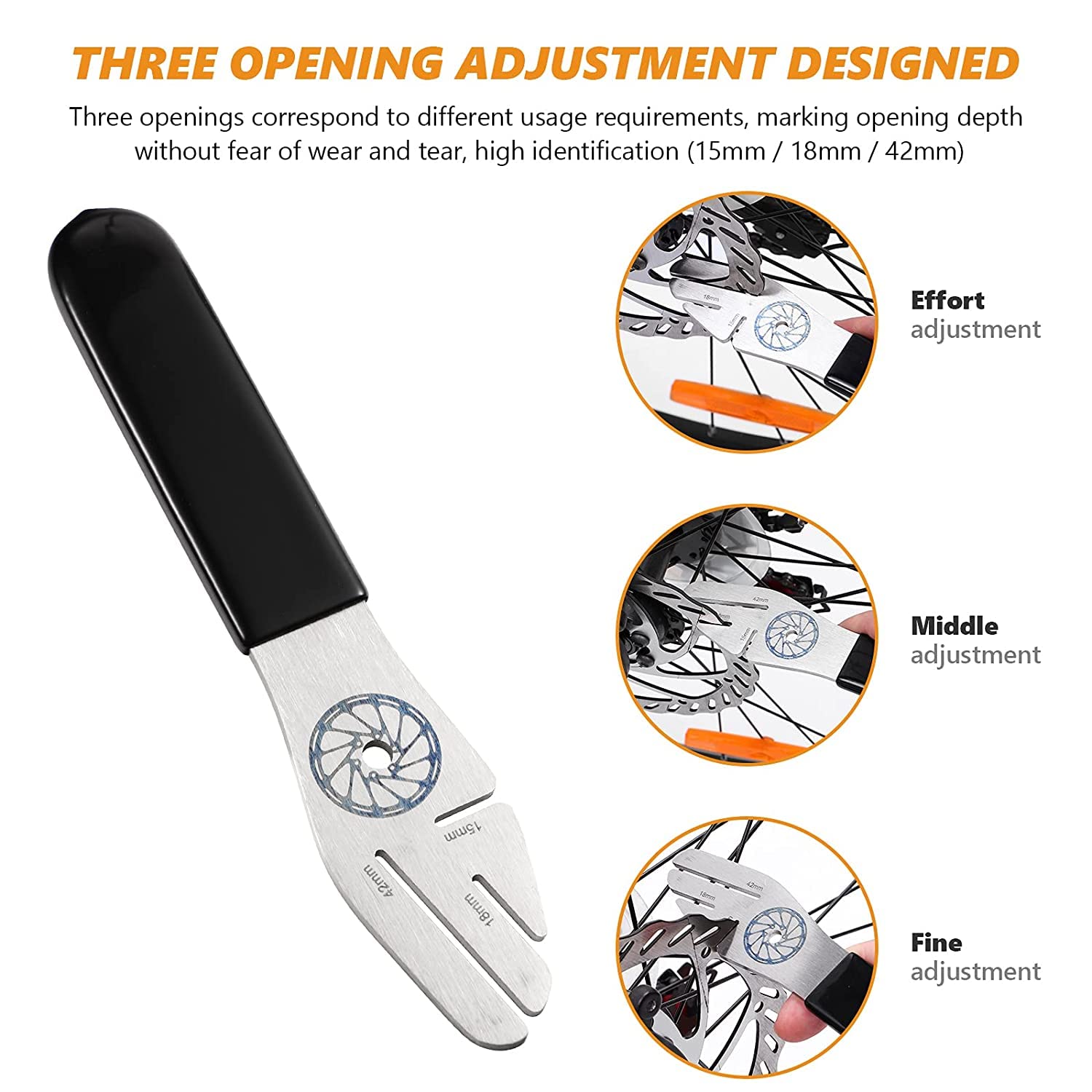 UDee Rotor Truing Tool - Disc Rotor Tool Bicycle Brake Disc Truing Tool, Bicycle Brake Discs Adjuster Flattening Correction Repair Tool 4