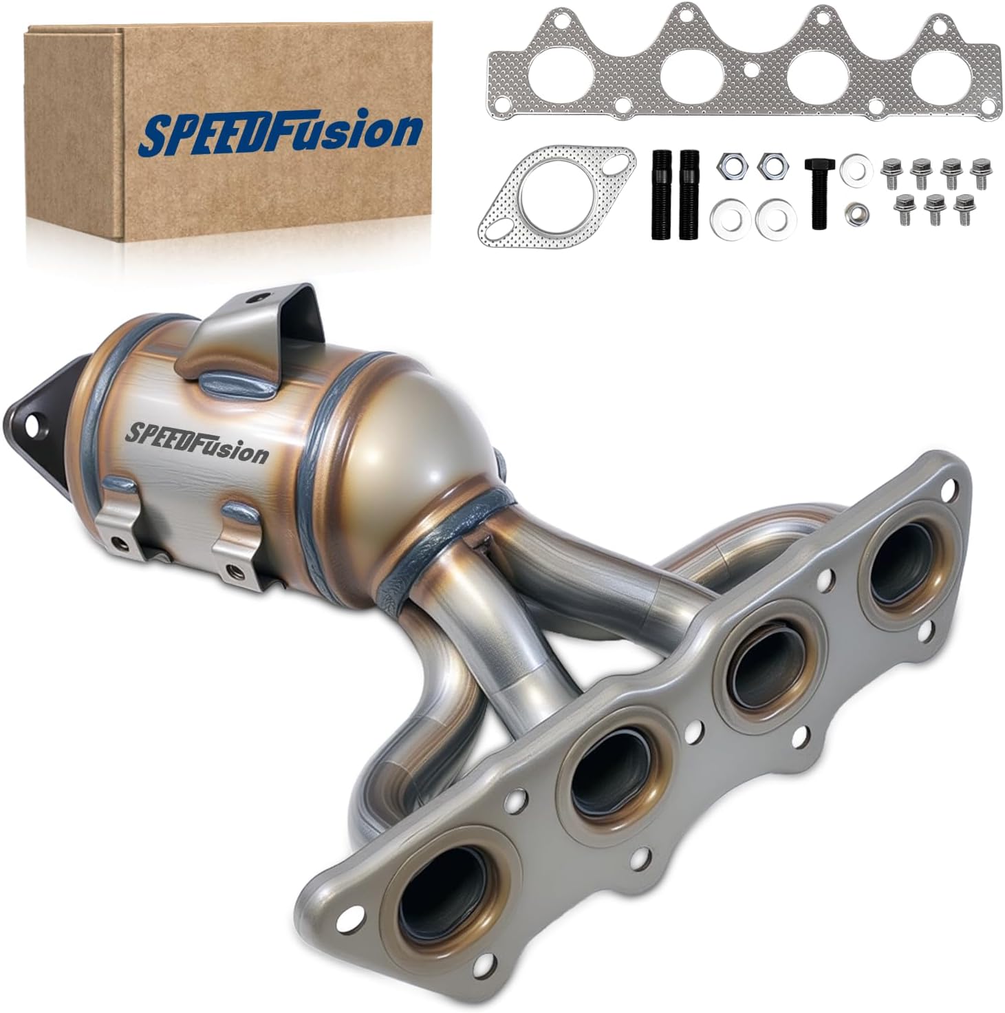 Front Catalytic Converter Compatible with Hyundai Accent/Veloster 2012 2013 2014 2015 2016 2017, Kia Soul 2012-2016/Rio 2012-2017 1.6L L4 Catalytic Convertor 674-891 (EPA Compliant)