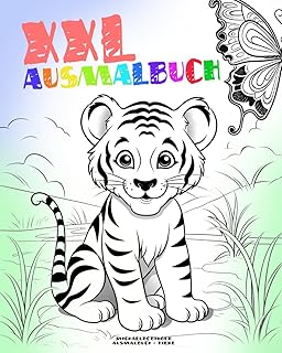 XXL Ausmalbuch: Malbuch für Kinder ab 4 Jahren (Malbücher XXL - Große Auswahl) (German Edition)