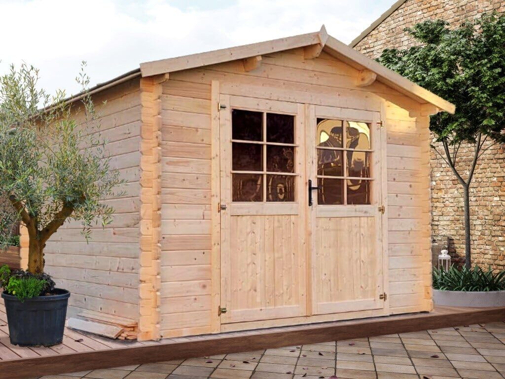 Casetta in legno non trattato DIANA cm. 300x400 escluso Pavimento tipo blockhouse