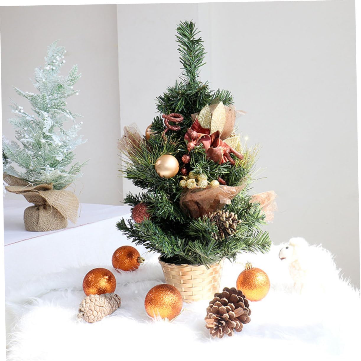 6pcs Christmas Tree Base Stand Smooth Xmas Tree Support for Desktop Decoration Reusable Fixed Holder for Holiday Festivities