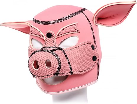 cosplay mask Unisex J Pig Headgear Adult Sex Game Fetish Headgear Animal Pet Headgear Sexy Pig Costume Props