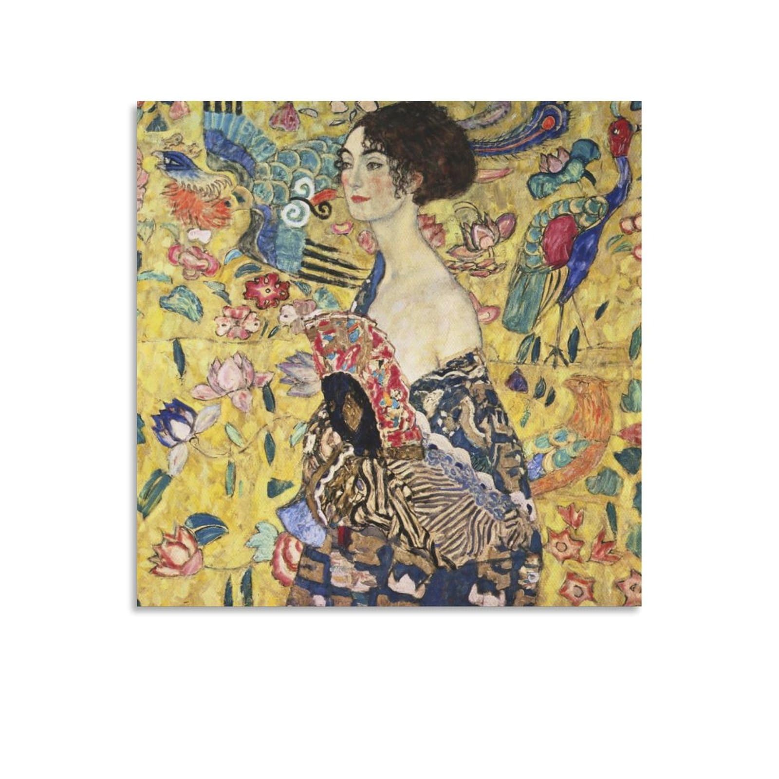 Amazon.co.jp: Gustav Klimtグスタフ・クリムト《扇を持つ女
