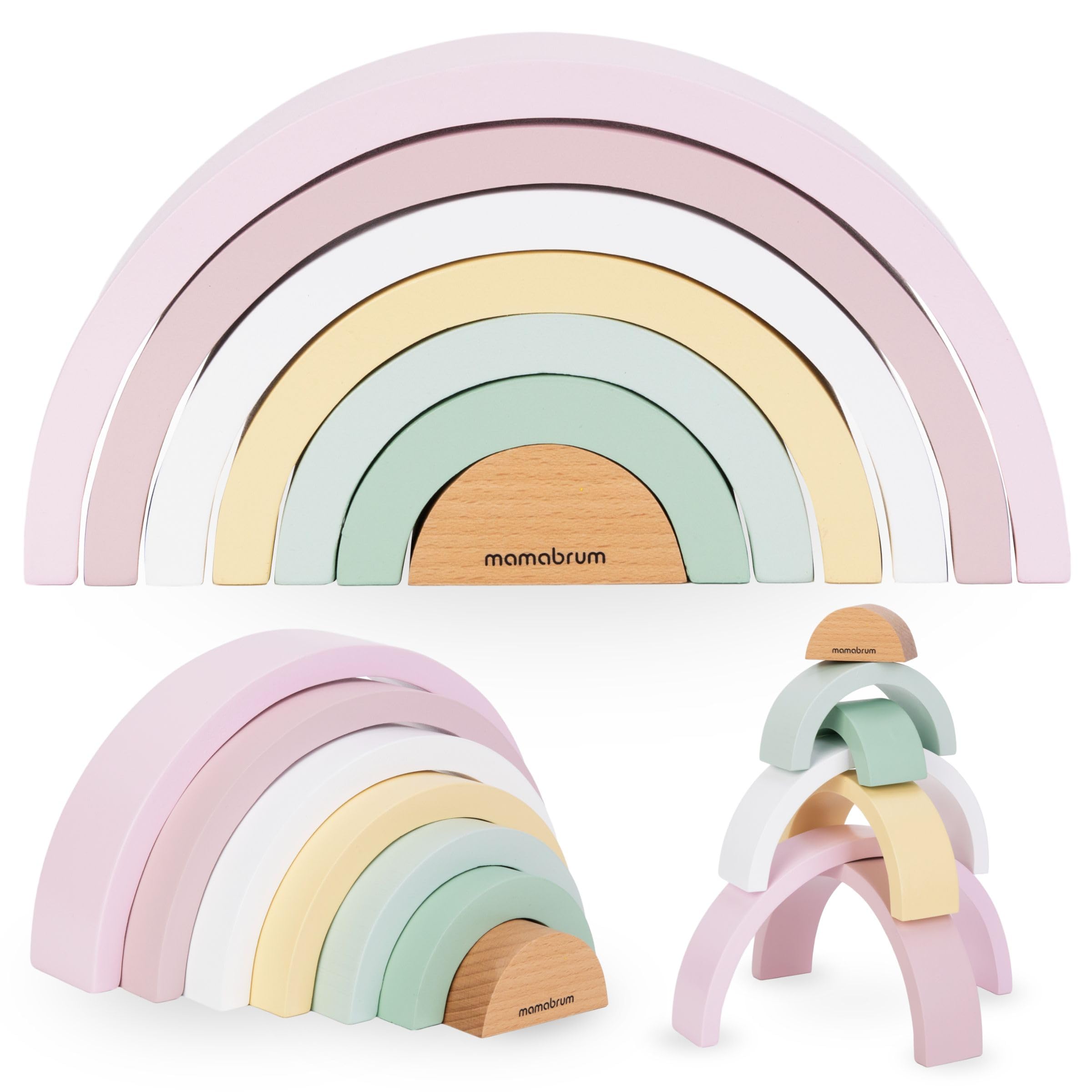 mamabrum Giocattoli Montessori Bambino 0-6 Mesi - Set Sensoriale