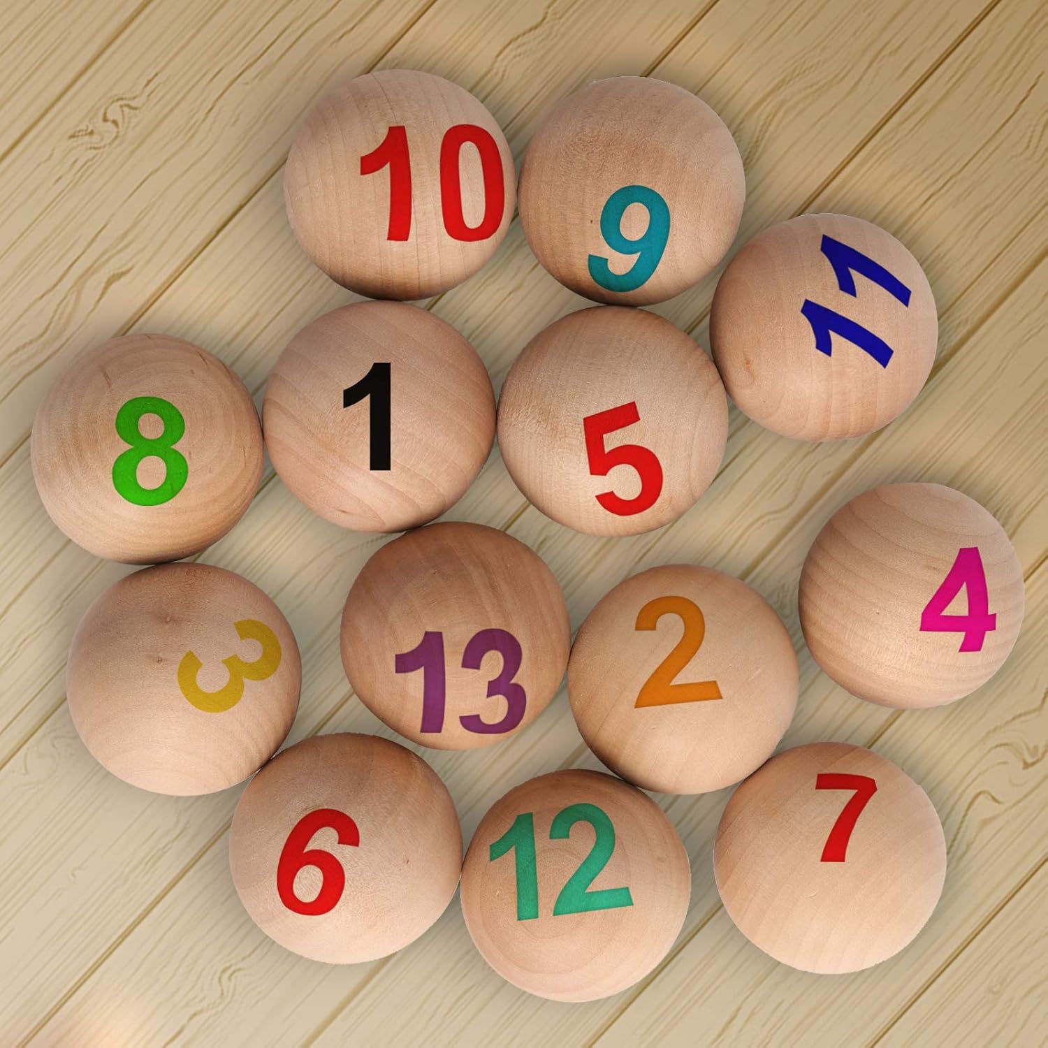 30 Pack Wood Round Ball, 2 Inch Natural Wood Ball for Craft, Unfinished Wooden Round Balls for DIY Art Craft Jewelry Making Building Design Projects - Image 5