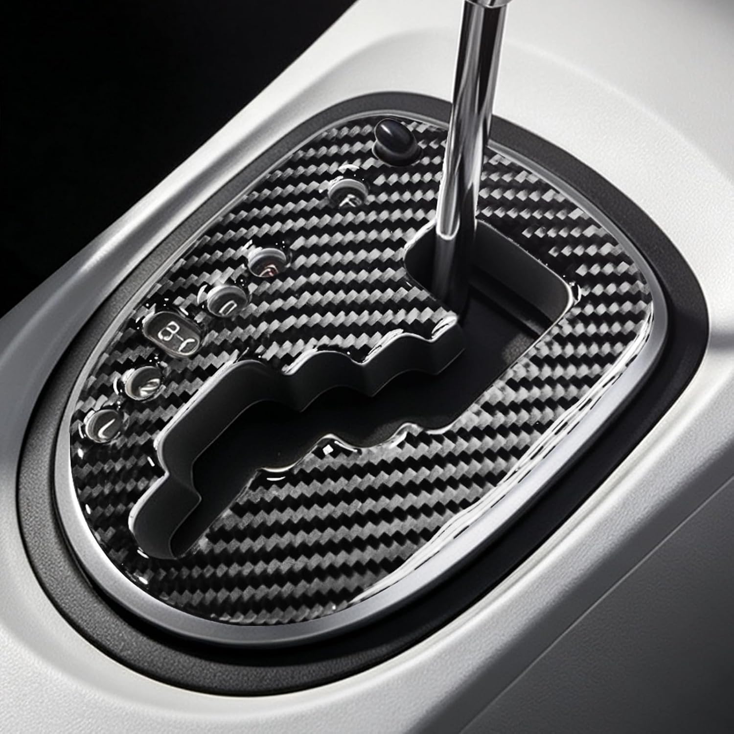 BETTERHUMZ Car Gear Shift Panel Frame Sticker Compatible with Toyota Vios