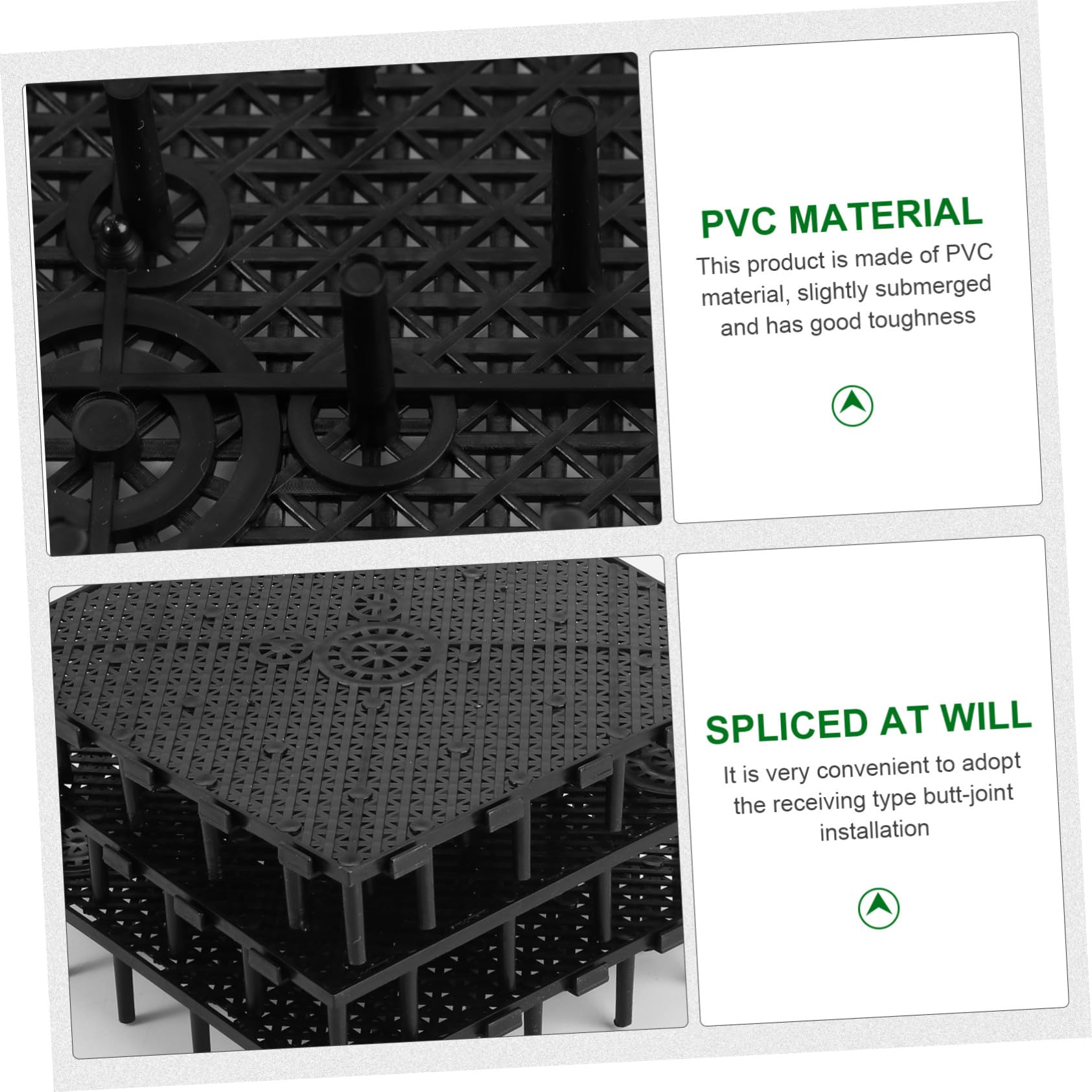 VICASKY 40 Stck. Teiliges PVC Filterplatten für Aquarium Bodenfilter Flexible Kombination Robuste Schwarze Trennwand mit Guter Wasserpermeabilität Einfache Installation für Fischbecken und