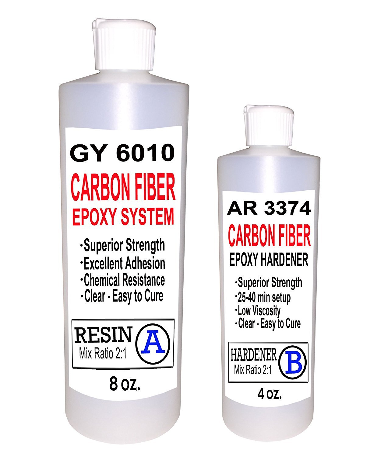 12 oz. Clear Epoxy Resin & Hardener 21 Mix RatioHigh Strength