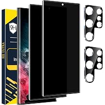 [2+2 Pack] Galaxy S22 Ultra Privacy Screen Protector - 9H Tempered Glass