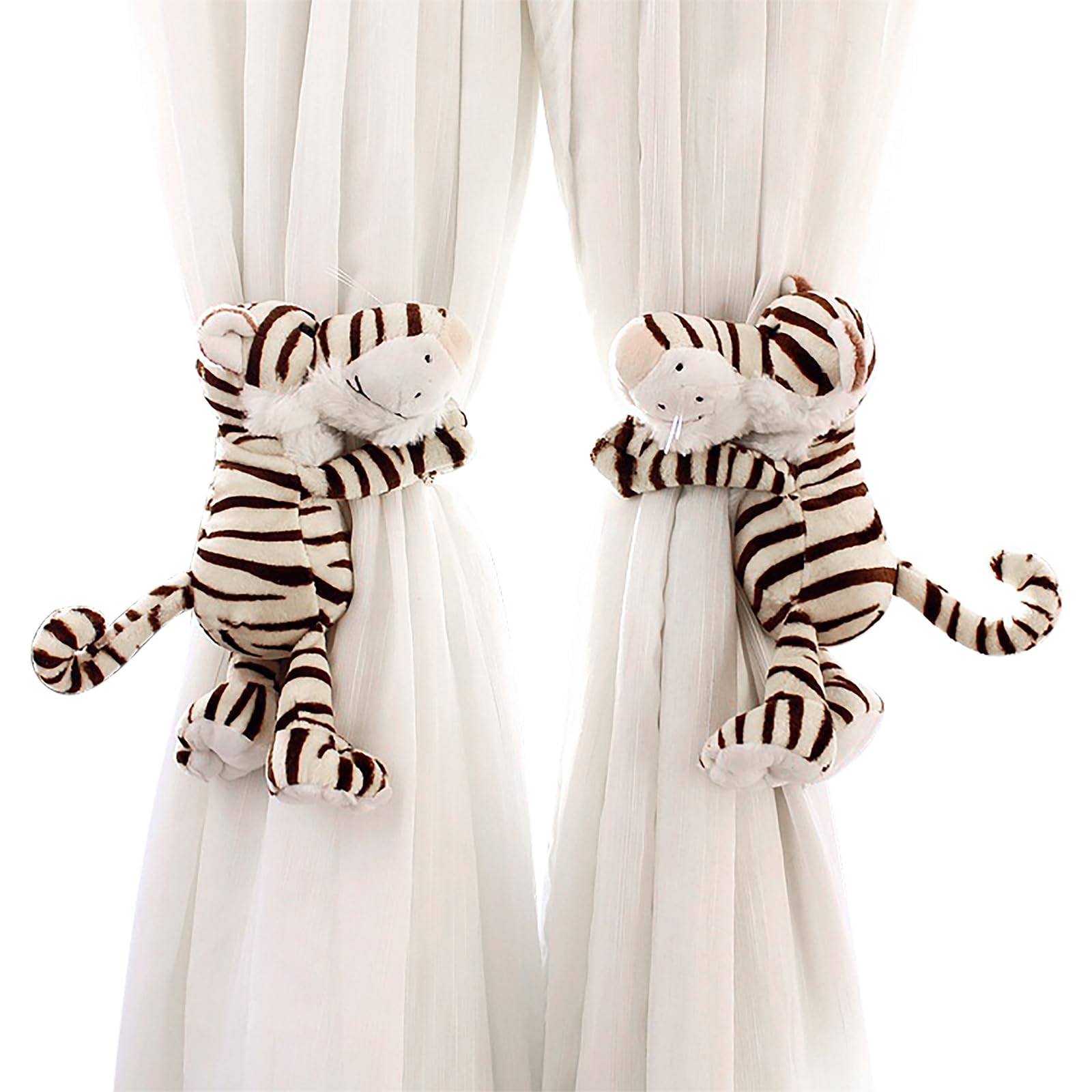 Amazon｜カーテン タッセル 可愛い 動物仕様 ぬいぐるみ型 2点セット