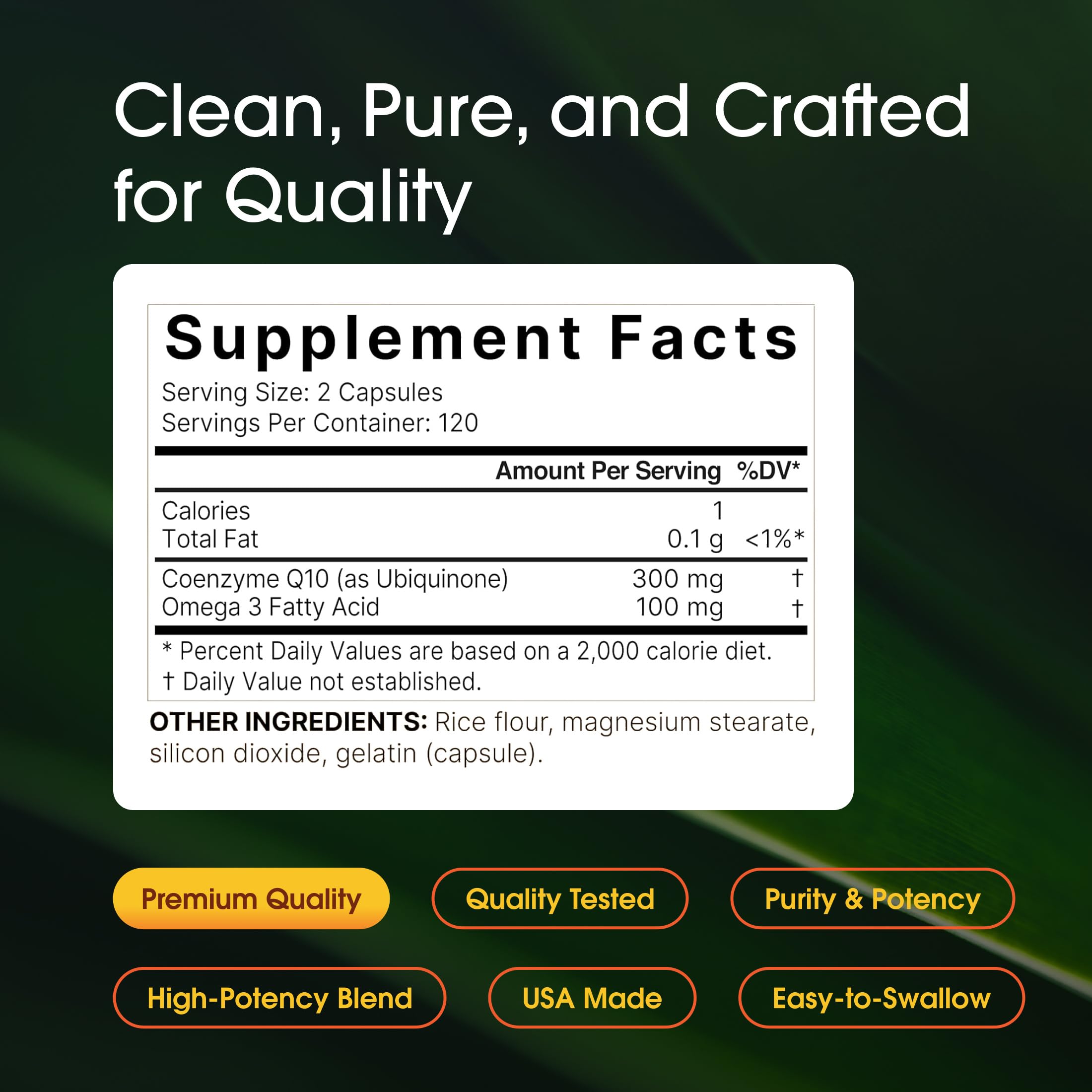 NatureBell CoQ10 300mg - 240 Capsules - High-Potency Support for Healthy Heart - Daily Energy & Vitality Aid with Antioxidant Support - Easily Absorbed Ubiquinone & Omega-3* — Amazon image 3