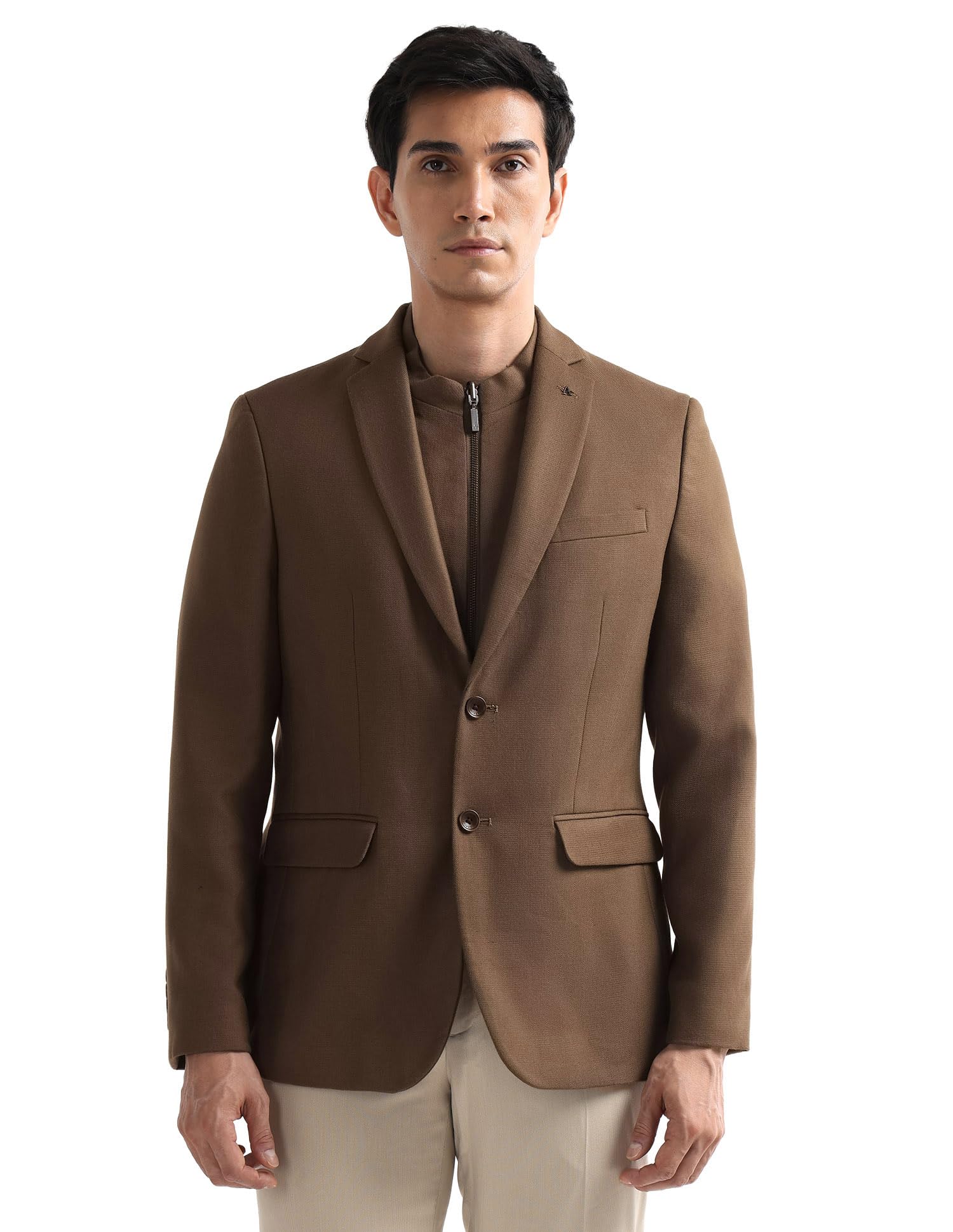 arrow Men's Dobby Tailored Fit Blazer-picture-31