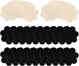 Womens Nipple Covers Disposable - Nipple Pasties 10 Or 20 Pairs Adhesive Bra Invisible Satin Breast Covers Multi Design