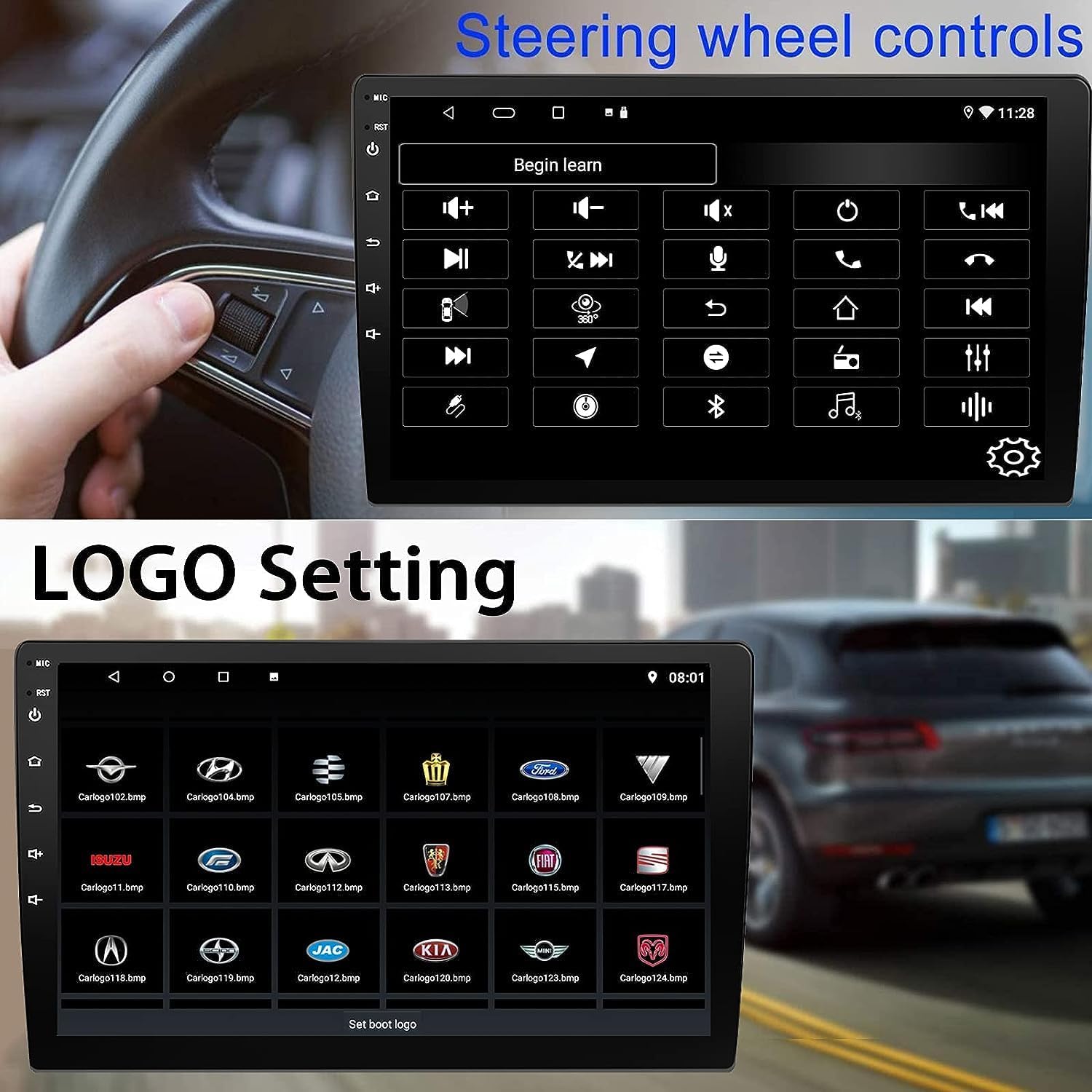 BINIZE Car Stereo Steering Wheel Control learning interface