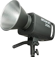 Vista 3 de Aputure Amaran 300c RGBWW 300W COB luz de video Bowen Mount, 26,580 lux @3.3 ft con Hyper Reflector, 2,500K a 7,500K CCT con ajuste G/M ajuste, APP