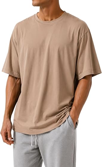 Mens Oversized T Shirt with Drop Shoulder