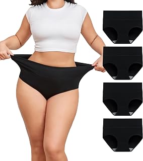 Plus Size Underwear for Women XL-5XL Cotton High Waist Briefs Postpartum Underwear Ladies Full Coverage Panties