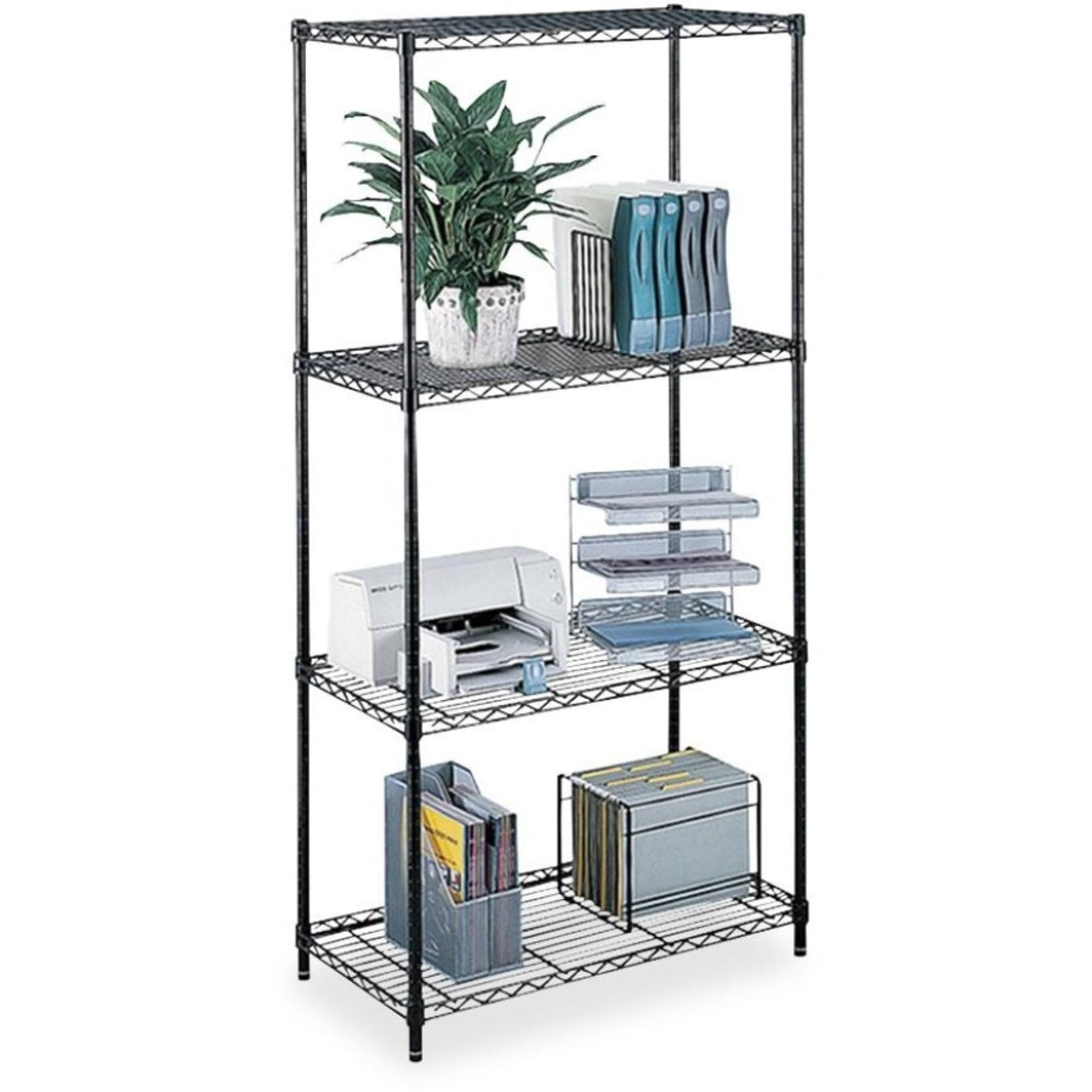 Safco Products 5241BL Commercial Wire Shelving 48