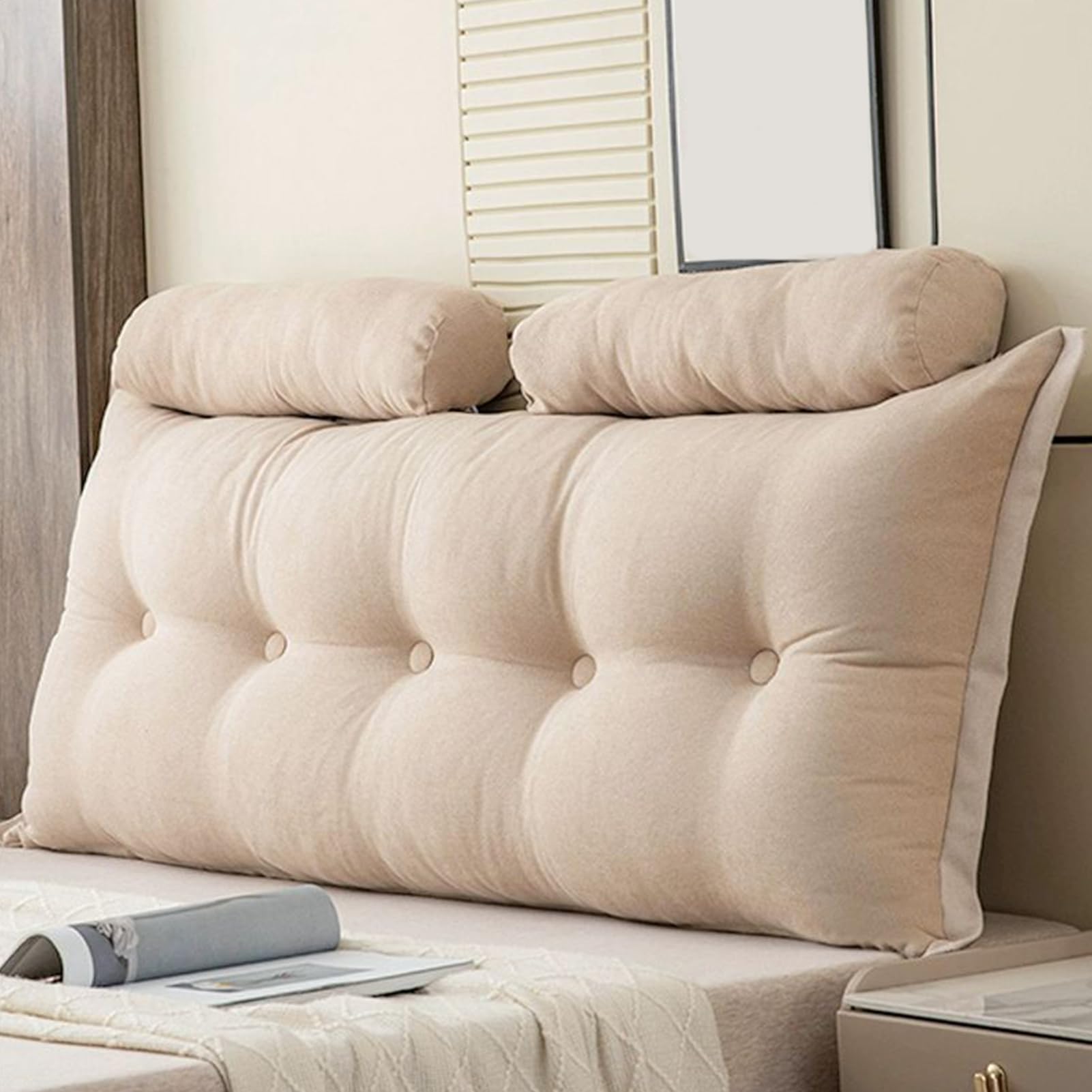 Coussin rembourré tête de lit double 99,8 cm dossier de lit uni déhoussable