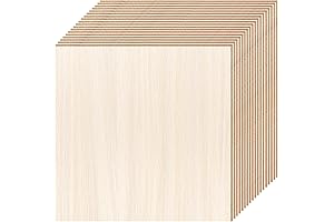 18 Pack Basswood Sheets 6X 6 x 1/16 Inch Thin Plywood Wood...