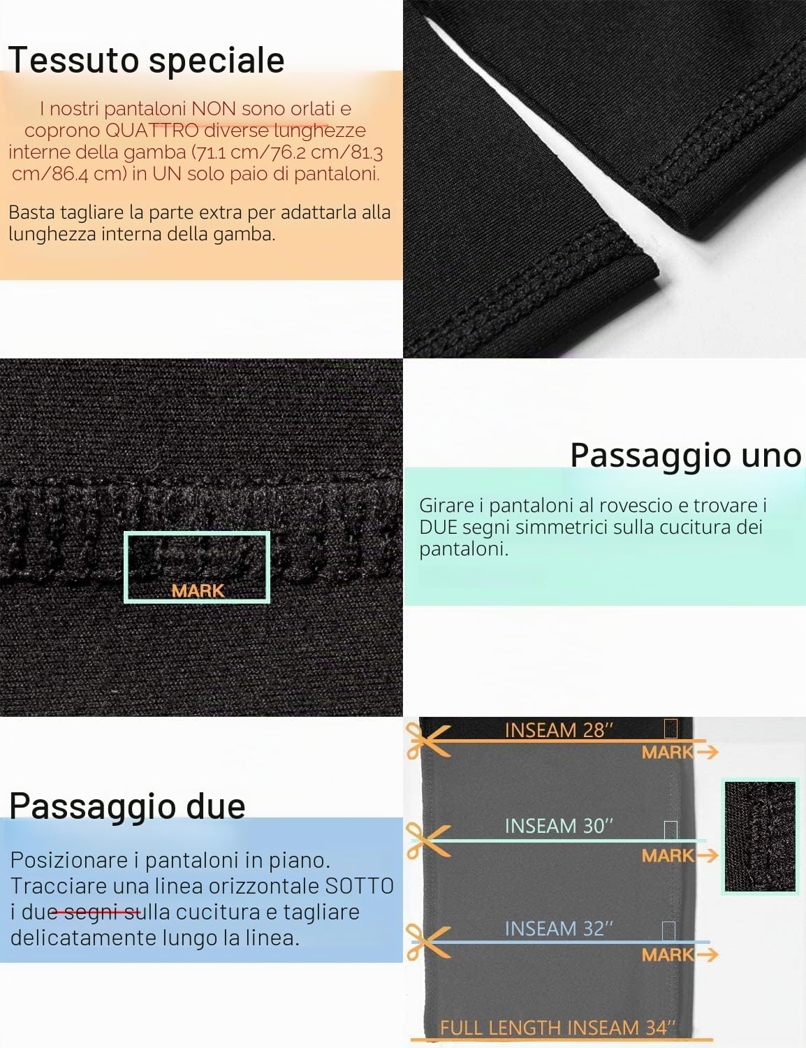 Safort Pantaloni da Yoga da Donna Alte Pantaloni della Tuta a Zampa Comodi Leggings con Tasche, Nero, M