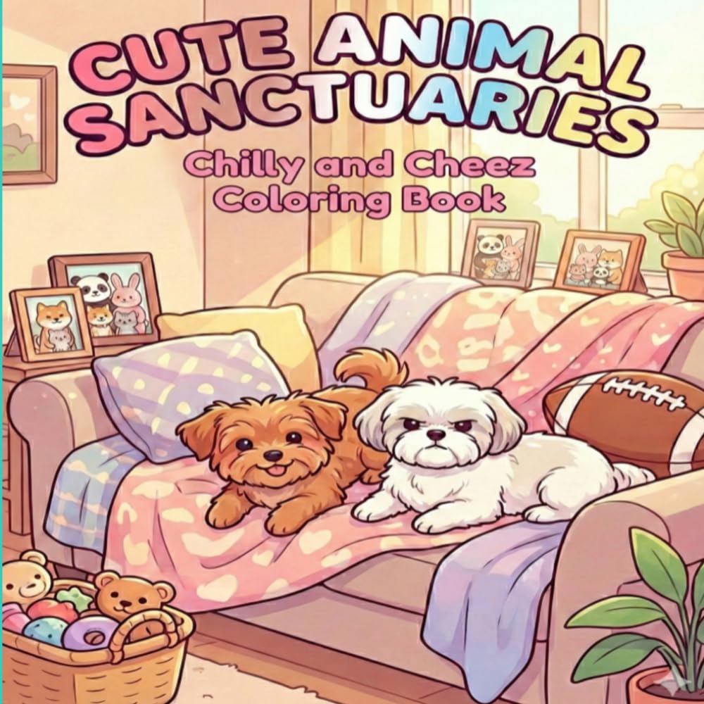 CUTE ANIMAL SANCTUARIES: Chilly and Cheez Coloring Book