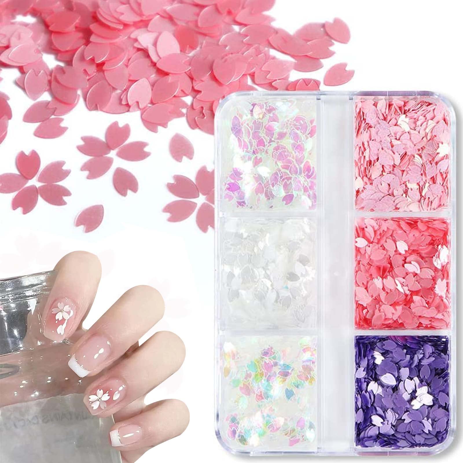Amazon.co.jp: 立体 ネイルデコパーツ 桜の花びら スパンコール ネイル