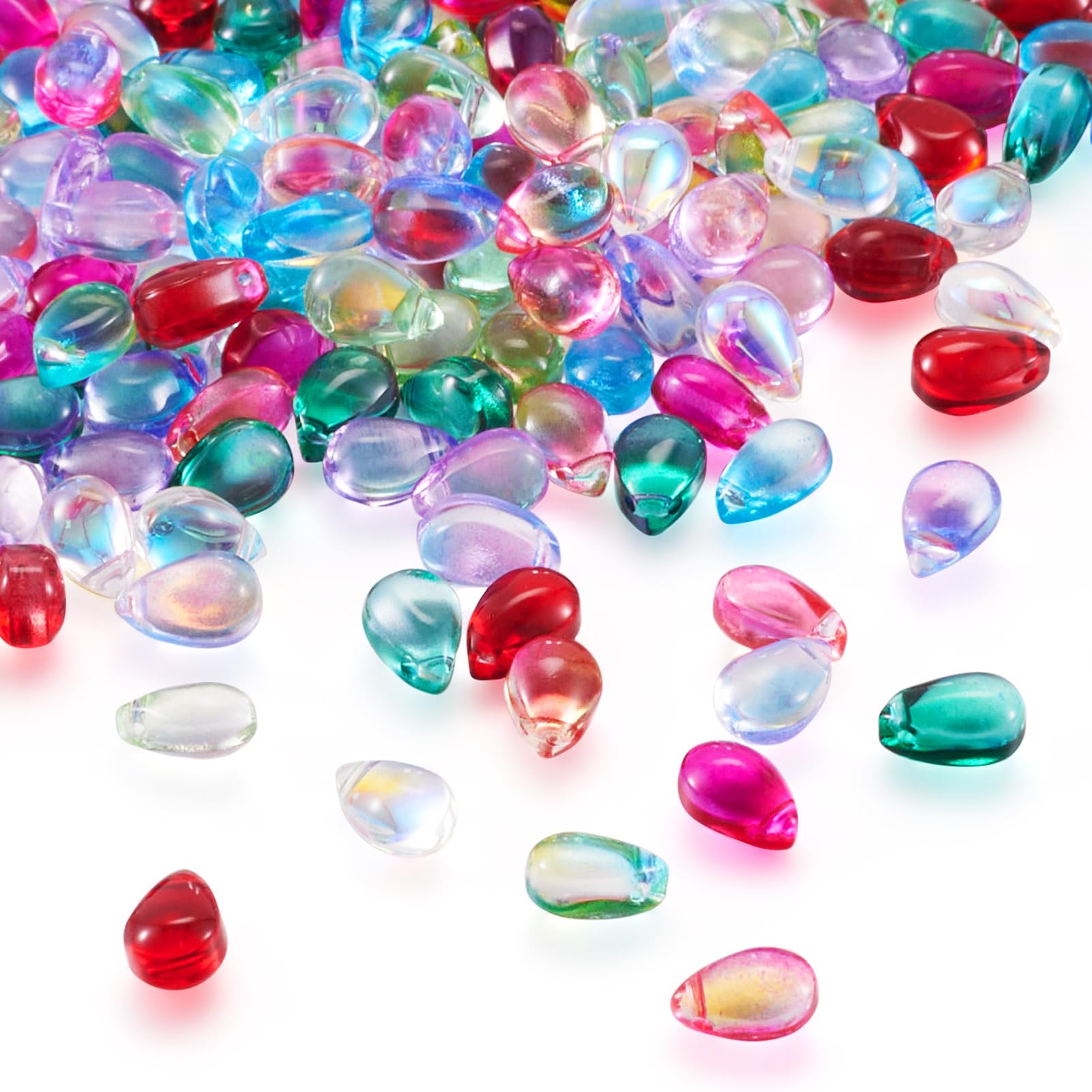 Cheriswelry 100 perline in acrilico a forma di croce nera che si illuminano al buio, colore bianco, a forma di crocifisso, distanziatori, per braccialetti fai da te, collane, gioielli