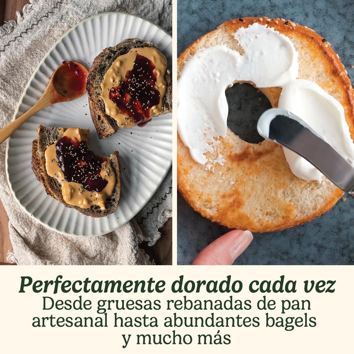 Cuisinart CPT180PIE Tostadora de 4 Ranuras Anchas para Todo Tipo de Pan, 6 Niveles de Tostado, 1800W, Función Bagel, Descongelar y Recalentar, Rejilla de Centrado Automático, Palanca de Elevación