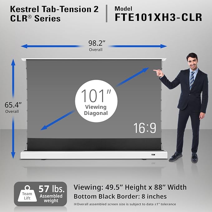 Pantalla motorizada Elite Screens Kestrel 101" 16:9 miniatura 4