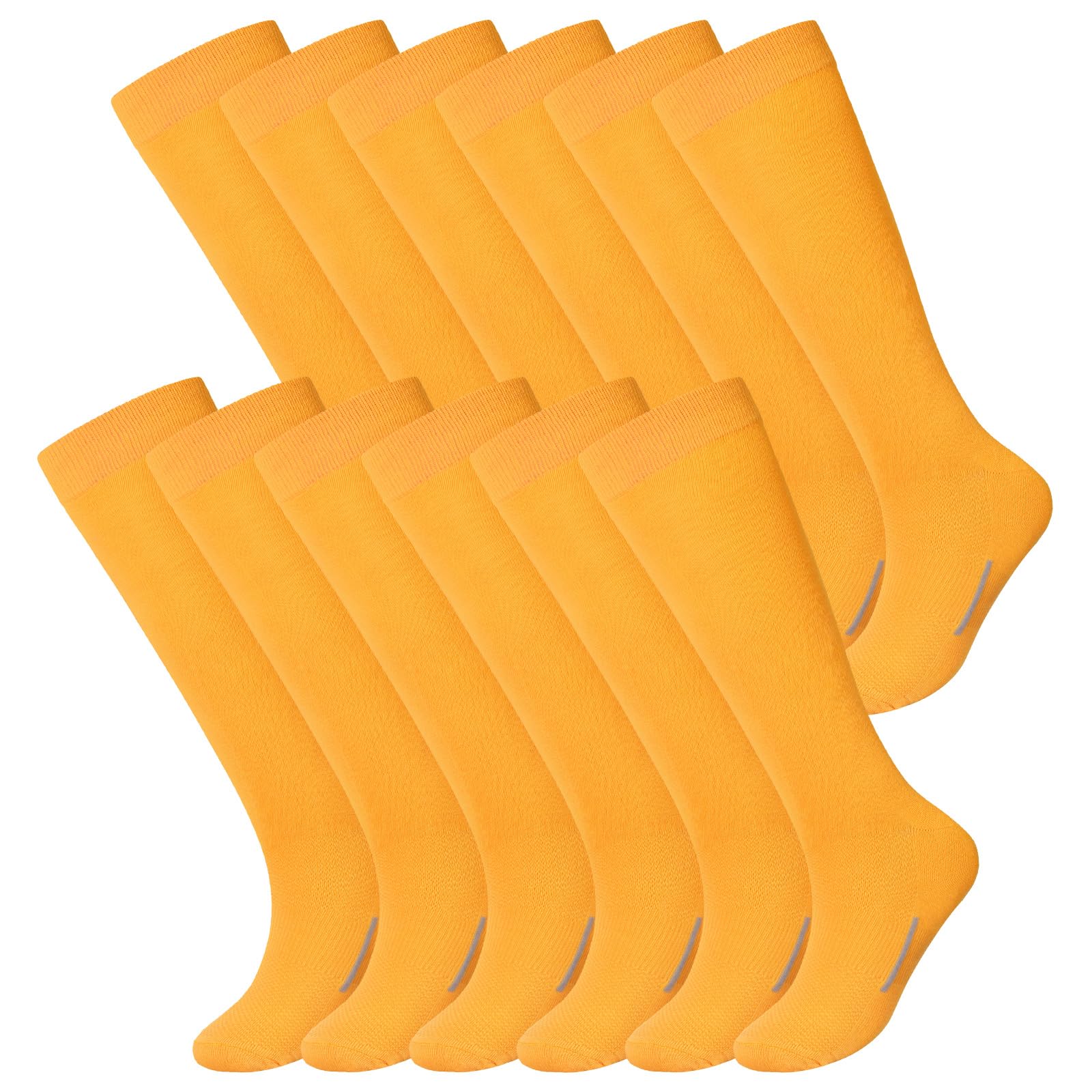 Haysandy 12 Pairs Youth Football Socks Bulk Softball Soccer