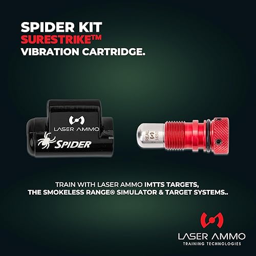 Miniatura 3 de Laser Ammo Adaptador Spider y kit de vibración, láser de entrenamiento con retroceso montado en riel SureStrike (clase I, 3.5 mW) para tu pistola de