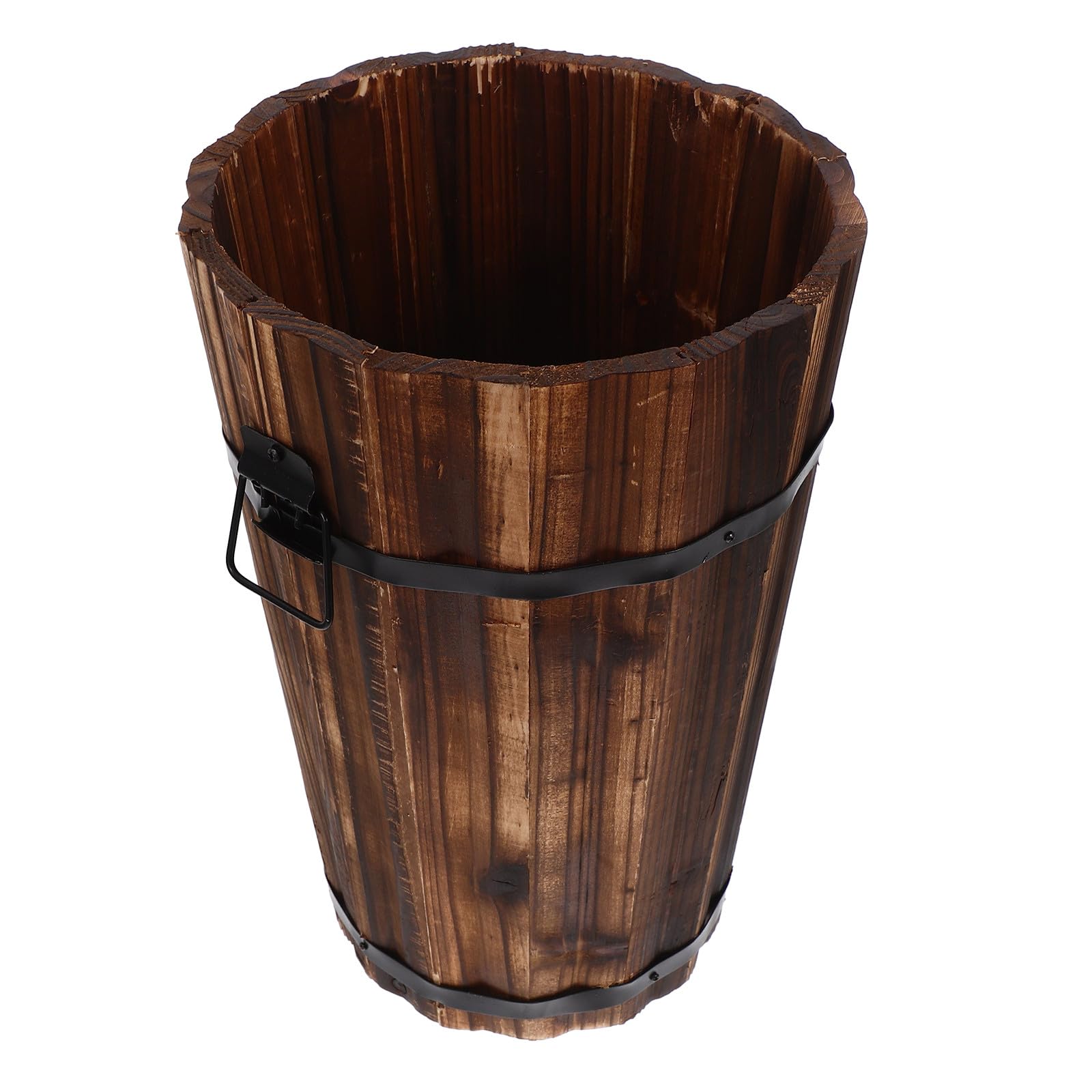 Petite corbeille de rangement en bois pour bureau ordonné et élégant