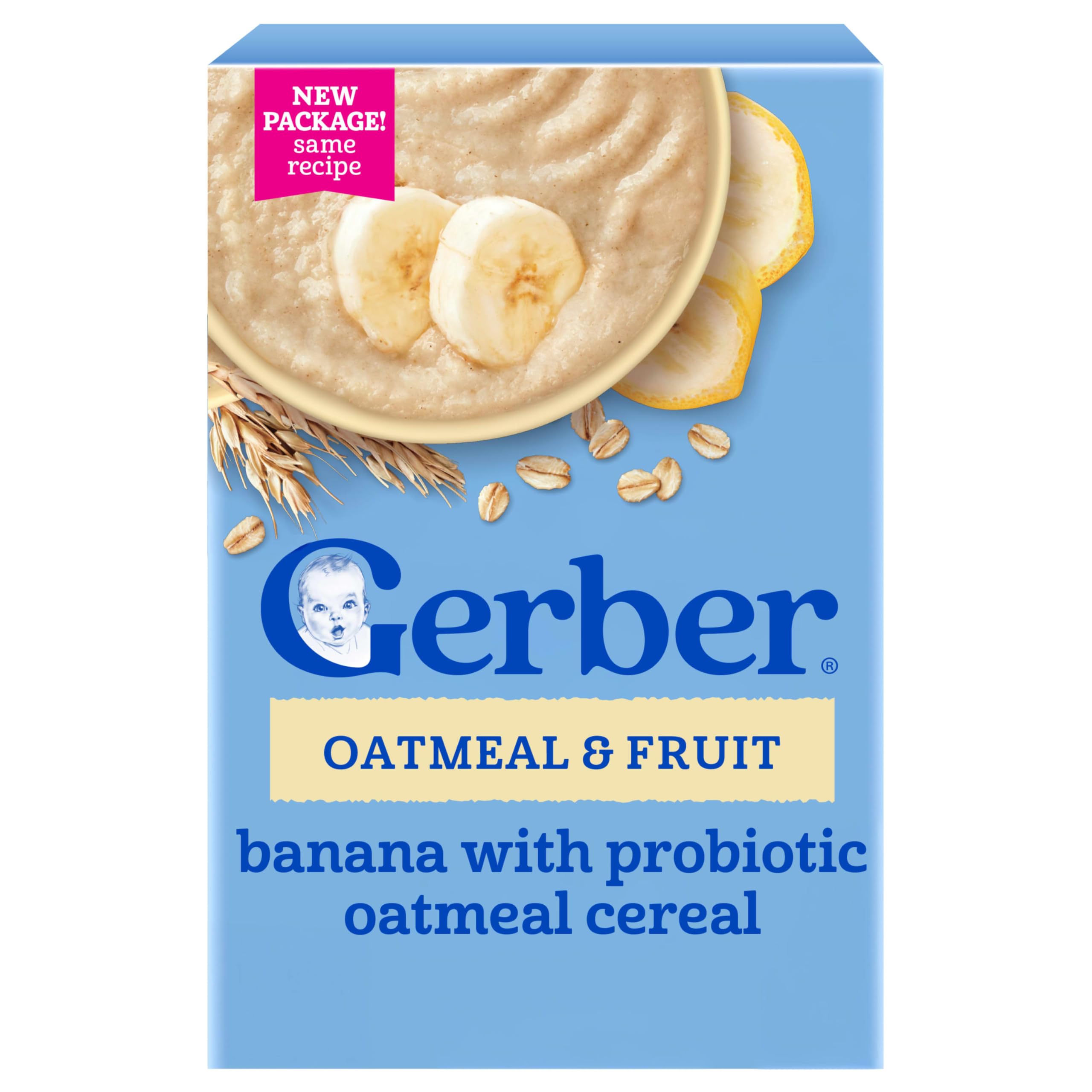 Gerber Grain and Grow Toddler Oatmeal Banana Probiotic