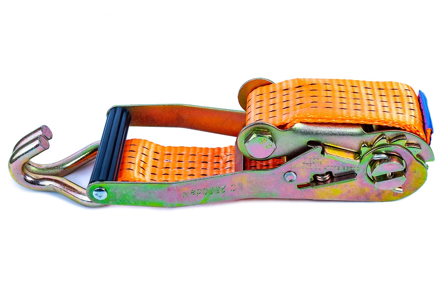 UNITRAILER Set 4 Cinghie di ancoraggio con cricchetto 10m 50mm 5t Arancioni kit professionale per fissaggio carichi pesanti su camion rimorchio e bisarca con gancio in acciaio zincato